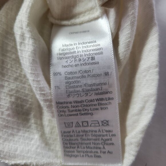 Madewell Women White Button-Down Short Sleeve Shirt With Pockets Size S - Picture 4 of 8